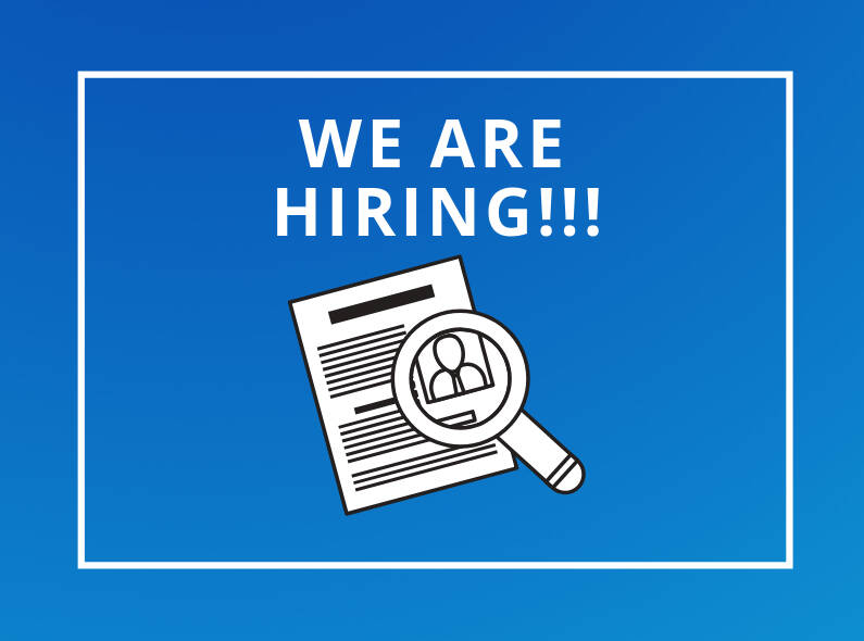 A "we are hiring poster."